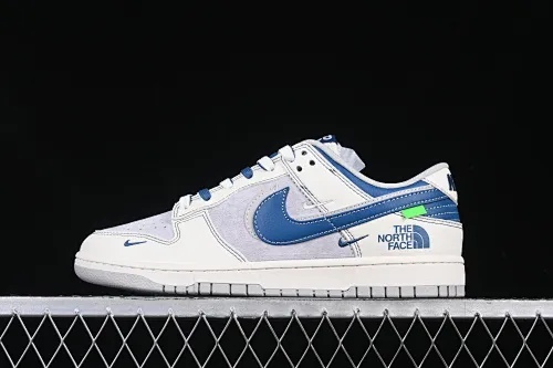 All Categories Nk SB Dunk Series Nk SB Dunk Low High-end Customized Low-top Shoes Nk SB Dunk Low North Face Co-branded Zhuba Blue Gray Hook Anniversary High-end Customized Low-top Casual Shoes DM6868-040